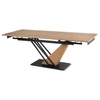 REX Kihúzható Asztal 160-220 cm MDF Tölgy/Fekete