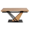 REX Kihúzható Asztal 160-220 cm MDF Tölgy/Fekete