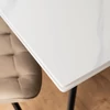 LARES Kerámia Kihúzható Asztal 90-150 cm Fehér Márvány/Fekete