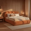 ROSSO ágy 160x200 Rude Boucle konténerrel