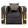 PALLAZO 1S Fotel Fekete/Arany