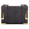PALLAZO 1S Fotel Fekete/Arany