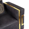 PALLAZO 1S Fotel Fekete/Arany
