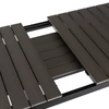 Kerti asztal ARGOS 160-210 cm Sötétszürke tölgy/Fekete