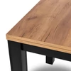 MAX Étkezőgarnitúra 80-160 cm Craft Tölgy/Fekete + 6 PERU Fekete Szék
