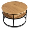 ASTUR dohányzóasztal, tölgy/fekete