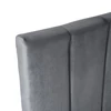 VILLEMO 90x200 Velúr Heverő Szürke