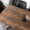 HAMPTON Étkezőgarnitúra 160-240 cm Rusztikus Tölgy/Fekete + 4 BRESSO Szék