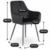 HAMPTON Étkezőgarnitúra 160-240 cm Rusztikus Tölgy/Fekete + 4 BRESSO Szék