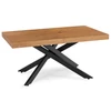 HAMPTON Étkezőgarnitúra 160-240 cm Tölgy/Fekete + 4 BRESSO Szék