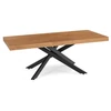 HAMPTON Étkezőgarnitúra 160-240 cm Tölgy/Fekete + 4 BRESSO Szék