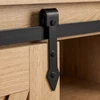 ARLO polcos komód 100 cm, tölgy/fekete