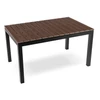 Kerti bútorkészlet Asztal ARGOS 140-180 cm Orzech i 6 Foteli FRESNO Feketech