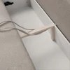 ARVETO kihajtható kanapé, krémszínű bouclé