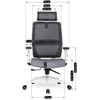 NICKI ergonomikus szürke forgószék