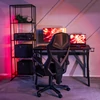 BING Gamer forgószék lábtartóval, fekete