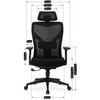 SPIRAL ergonomikus fekete forgószék