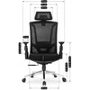 WILLY ergonomikus fekete forgószék