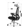 WILLY ergonomikus fekete forgószék
