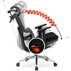 DELSIN ergonomikus fekete forgószék