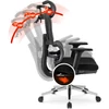DELSIN ergonomikus fekete forgószék