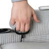 BOX dönthető masszázsfotel, szürke kordbársony