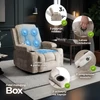 Dönthető masszázsfotel BOX bézs bársony