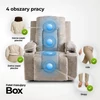 Dönthető masszázsfotel BOX bézs bársony