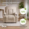 Dönthető masszázsfotel BOX bézs bársony