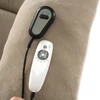 FENIX Elektromos Dönthető Masszázsfotel Felállási Funkcióval, Bézs Kordbársony