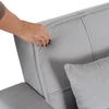 SOLOR szürke kordbársony dönthető fotel