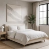 Ágy 140x200 KIOTO krémszínű boucle
