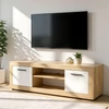 BLAGO TV szekrény 140 cm Sonoma tölgy/fehér