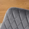 BRESSO szürke bársony szék