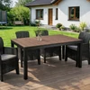 ARGOS Kerti asztal 160-210 cm Diófa/Fekete