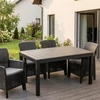 ARGOS Kerti asztal 140-180 cm Sötétszürke Tölgy/Fekete