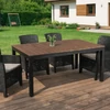 ARGOS Kerti asztal 160-260 cm Diófa/Fekete