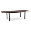 ARGOS Kerti asztal 160-260 cm Diófa/Fekete