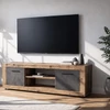 BLAGO TV szekrény 140 cm Nyers Tölgy/Grafit
