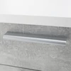 Sarok íróasztal, fehér/beton, NOE NEW