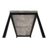 Kisasztal, fekete/beton, TENDER