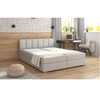 Boxspring ágy 160x200, világosszürke, RIANA KOMFORT