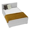 Boxspring típusú ágy 140x200, világosszürke, FERATA KOMFORT