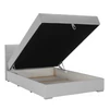 Boxspring típusú ágy 140x200, világosszürke, FERATA KOMFORT
