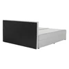 Boxspring típusú ágy 160x200, világosszürke, FERATA KOMFORT