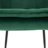 Dizájnos fotel, smaragd Velvet anyag, ZIRKON