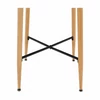 Bárasztal, fekete/tölgy, átmérő 60 cm, IMAM
