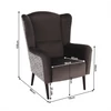 Design fotel, Velvet anyag barna/minta Terra, BELEK