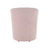Klub fotel puffal, rózsaszín, ROSE