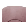 Klub fotel puffal, rózsaszín, ROSE